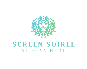 Beautiful Flower Woman Spa  logo design