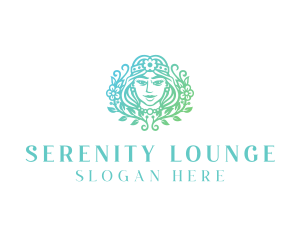 Beautiful Flower Woman Spa  logo design