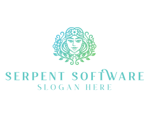 Beautiful Flower Woman Spa  logo design