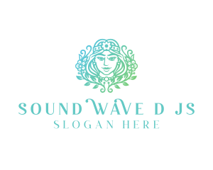 Beautiful Flower Woman Spa  logo design