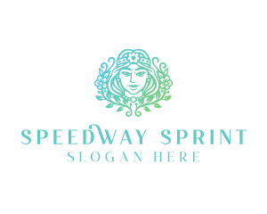 Beautiful Flower Woman Spa  logo design