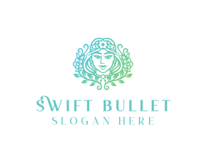 Beautiful Flower Woman Spa  logo design