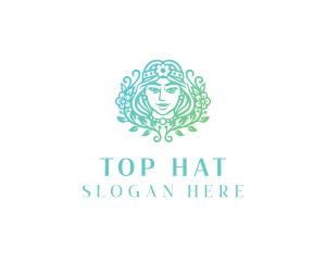 Beautiful Flower Woman Spa  logo design