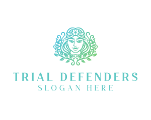 Beautiful Flower Woman Spa  logo design