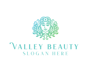 Beautiful Flower Woman Spa  logo design