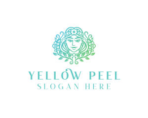 Beautiful Flower Woman Spa  logo design