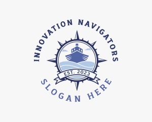 Compass Ship Navigation  logo design