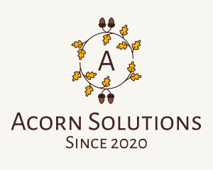 Acorn Autumn Leaves  logo