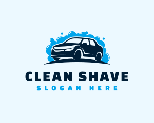 Car Clean Bubbles logo design