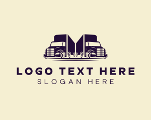 Delivery Transport Truck logo