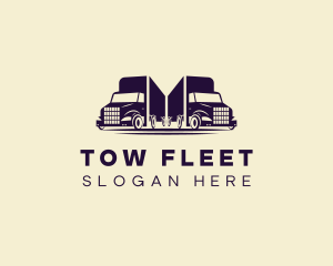 Delivery Transport Truck logo design