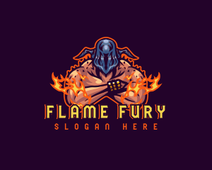 God Flame Hades logo design