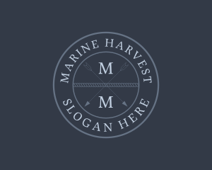 Marine Restaurant Badge logo design