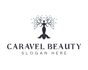 Woman Tree Beauty Wellness logo design