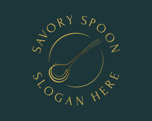 Elegant Dining Spoon logo design