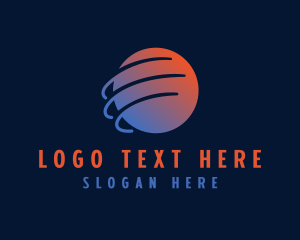 App - Telecom Network Globe logo design