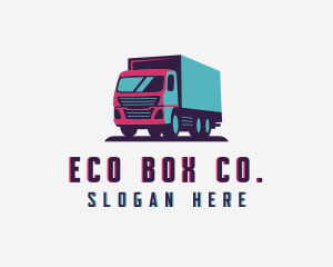 Box Truck Cargo logo design