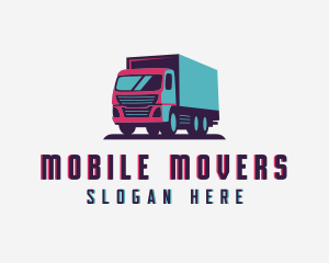 Box Truck Cargo logo design