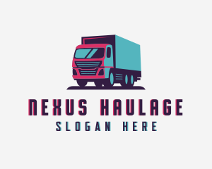 Box Truck Cargo logo design