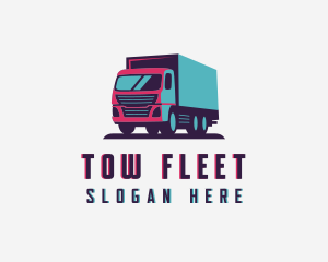 Box Truck Cargo logo design