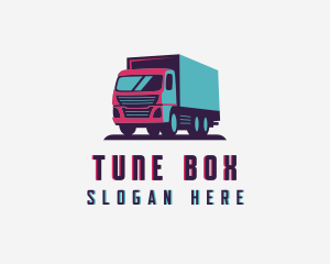 Box Truck Cargo logo design