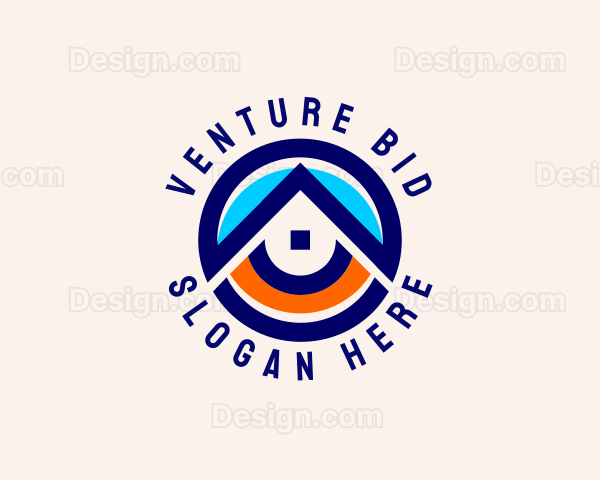 House Roof Renovation Logo