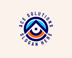 House Roof Renovation logo design