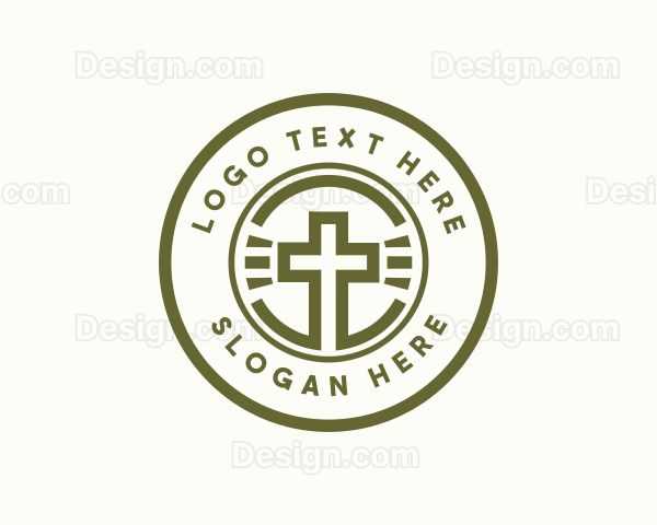 Religious Christian Cross Logo