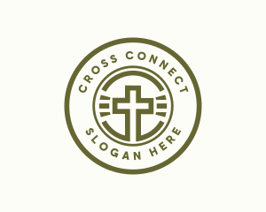 Religious Christian Cross logo design