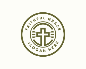 Religious Christian Cross logo