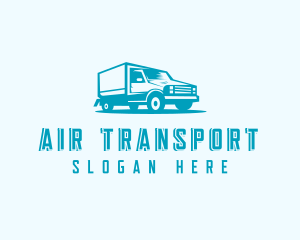 Transport Truck Delivery logo design