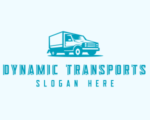 Transport Truck Delivery logo design