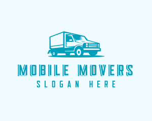 Transport Truck Delivery logo design