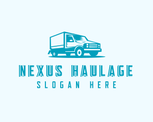 Transport Truck Delivery logo design