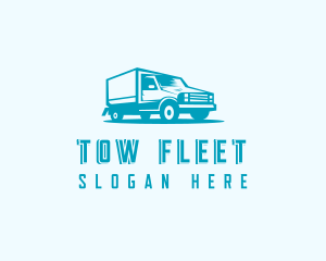 Transport Truck Delivery logo design