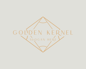 Golden Diamond Wordmark logo design