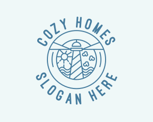 Quirky Lighthouse Landmark logo design