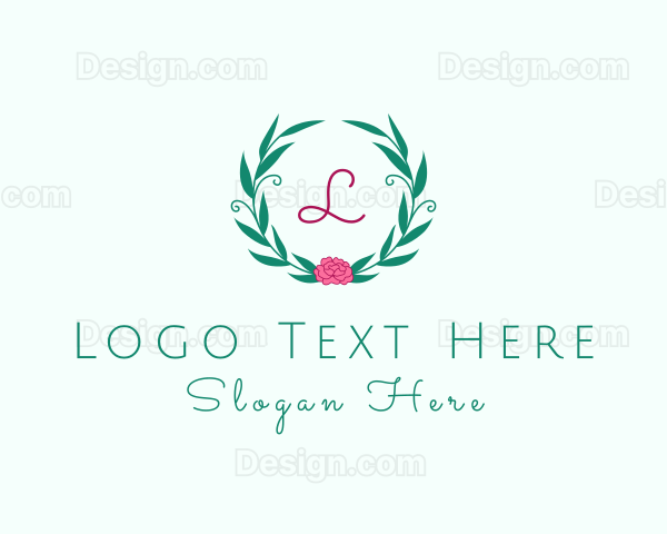 Flower Ornament Wreath Logo