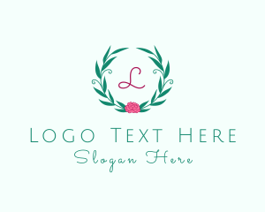 Flower Ornament Wreath logo