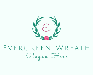 Flower Ornament Wreath logo design