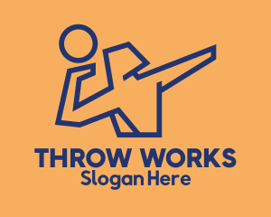 Shot Put Throw logo design