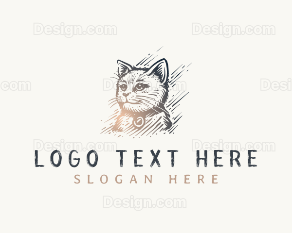 Elegant Kitty Cat Logo