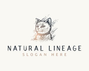 Elegant Kitty Cat logo