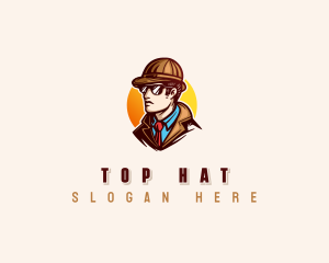 Gentleman Detective Agent logo design