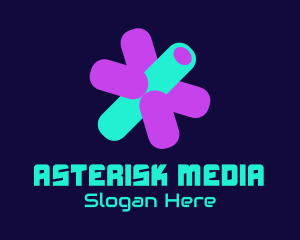 Abstract Asterisk App logo design