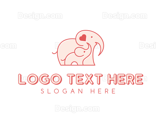 Elephant Zoo Safari Logo