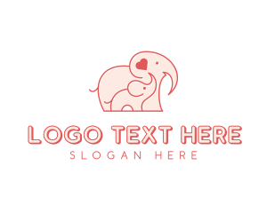 Safari - Elephant Zoo Safari logo design