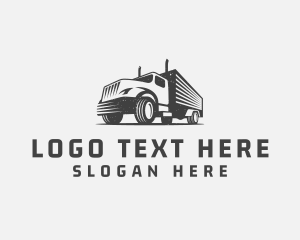 Trailer Truck Logistics Transport logo