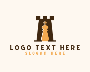 Rook Turret Chess Piece Logo