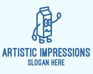 Happy Milk Carton logo design